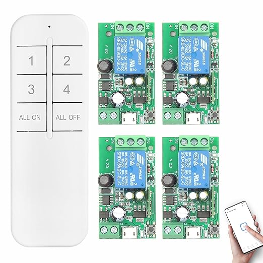 DieseRC 4x1 Channel WiFi Smart Switch by DieseRC