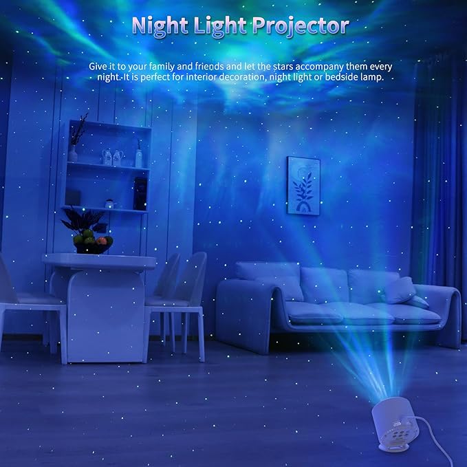 Star Projector, Galaxy Projector, Remote Control & Timer Galaxy Light, LED - Image 6