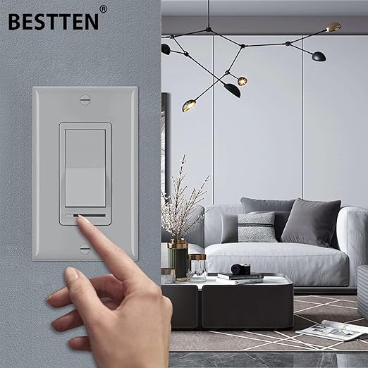 BESTTEN 2 Pack Dimmer Wall Light Switch, Compatible - Image 2