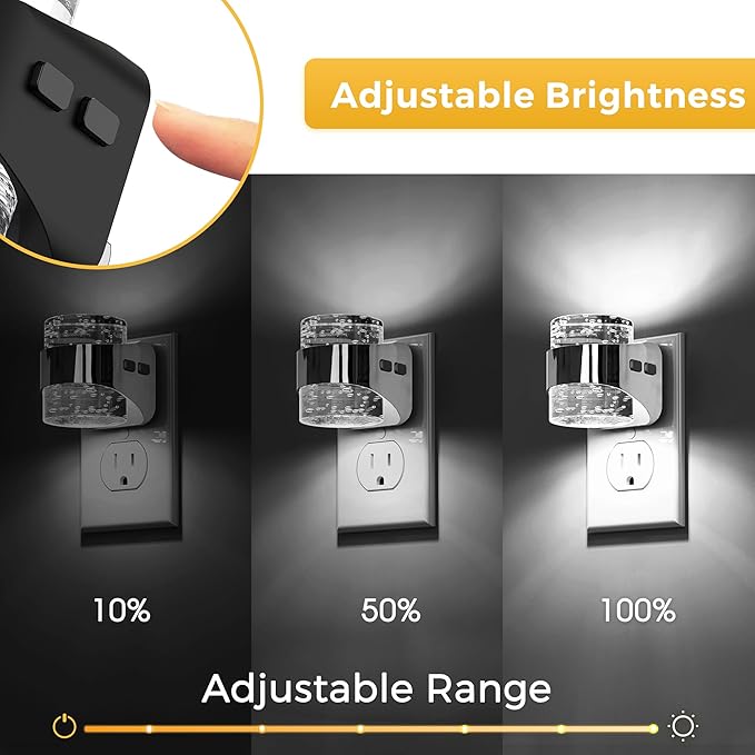 L LOHAS LED 2 Pack 3CCT Night Lights Plug into Wall, 3000K/4000k/5000K - Image 2
