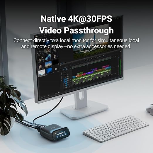 GL.iNet Comet Pro Remote KVM Over Wi-Fi, Dual Band Wi-Fi 6, 4K@30FPS Passthrough - Image 4