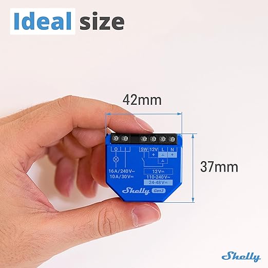 Shelly 1 Gen3, WiFi Smart Relay Switch - Image 2