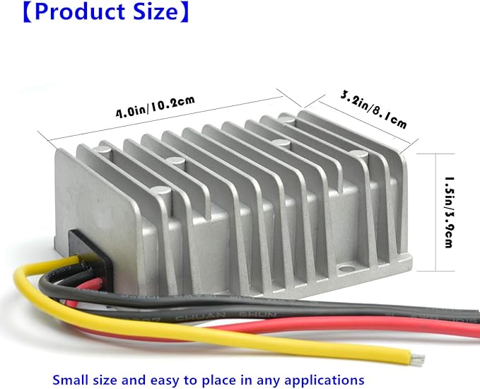 QJFCare Waterproof DC Buck Converter Voltage Regulator 36V 48V Step Down to 12V - Image 5