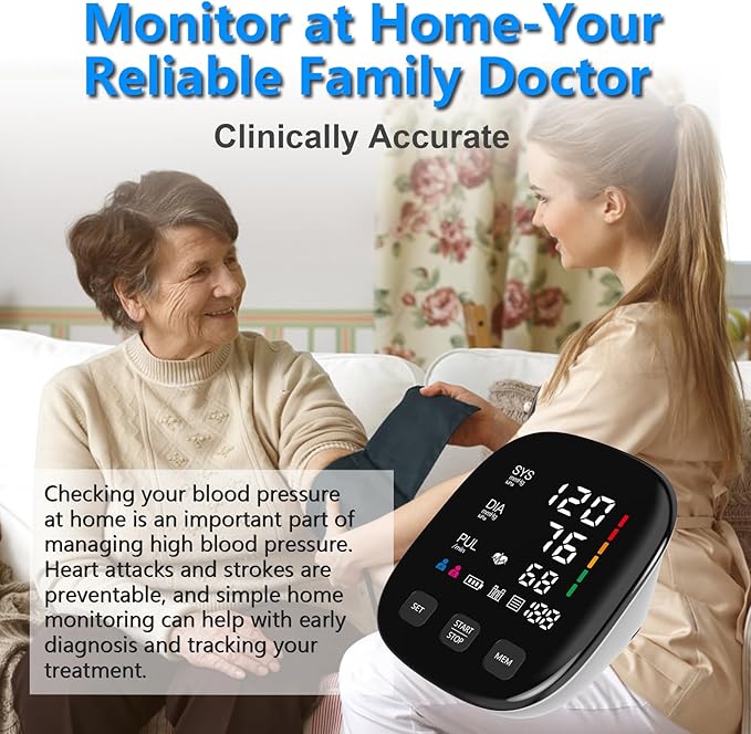 Blood Pressure Monitor, Automatic Upper Arm Blood Pressure Monitors - Image 6