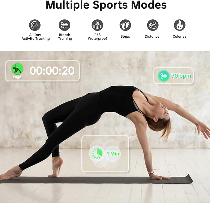 Sunorshop Health Fitness Tracker, Smart Watch - Image 4