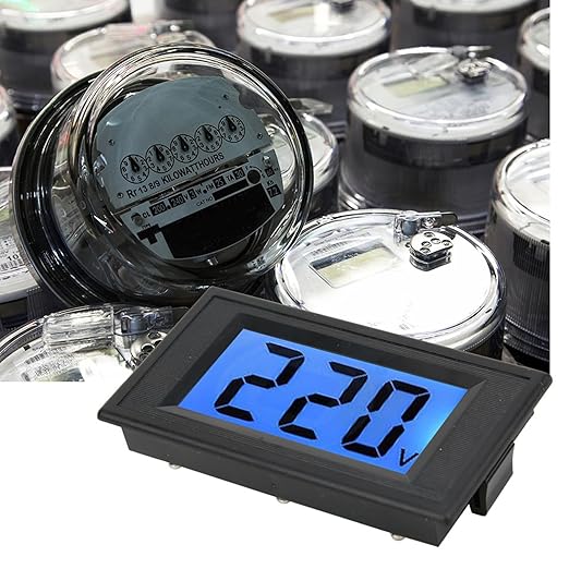YB5135D Digital AC Voltmeter LCD Blue Backlight 2 Wires Voltage Tester Panel AC - Image 4