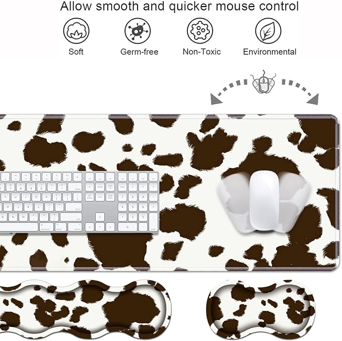 Ergonomic Keyboard Wrist Rest & Mouse Pad Wrist Rest Set, Large XXL Gaming Desk - Image 4