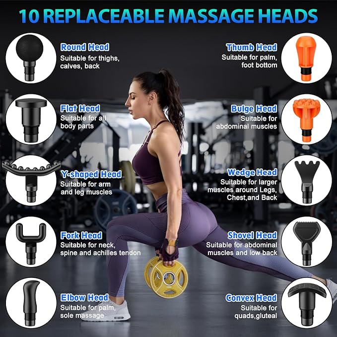 TOLOCO Massage Gun, Deep Tissue Back Massage - Image 4