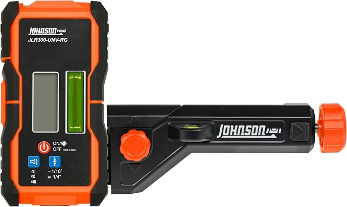 Johnson Level & Tool JLR300-UNV-RG Universal Green & Red Rotary Laser Detector by Johnson