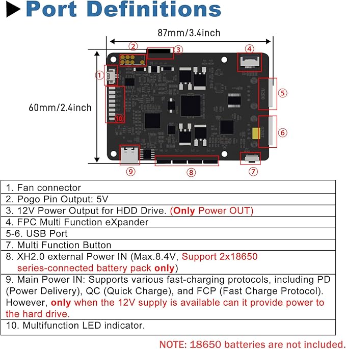 GeeekPi UPS Gen 6 Power Supply Uninterruptible UPS HAT - Image 2