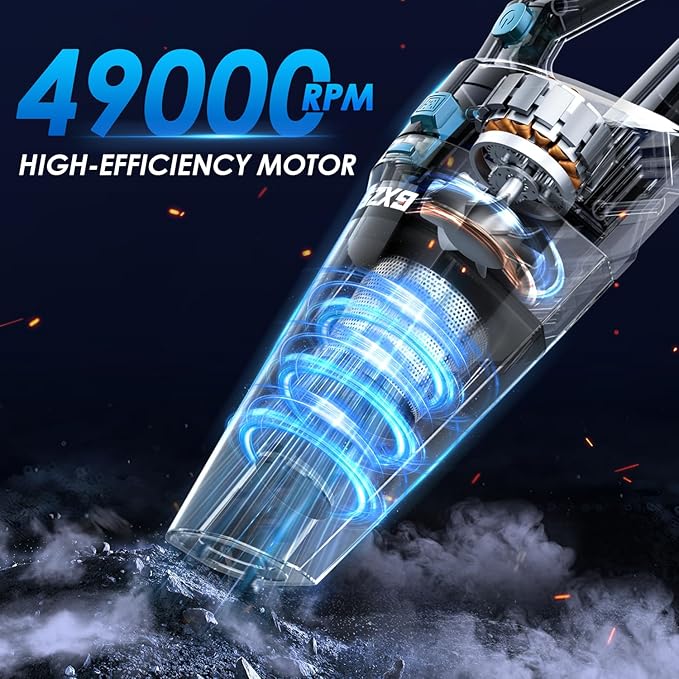 Gxzsk Handheld Vacuum Cordless, 15000PA Strong Suction Hand Held Car Vacuum - Image 7