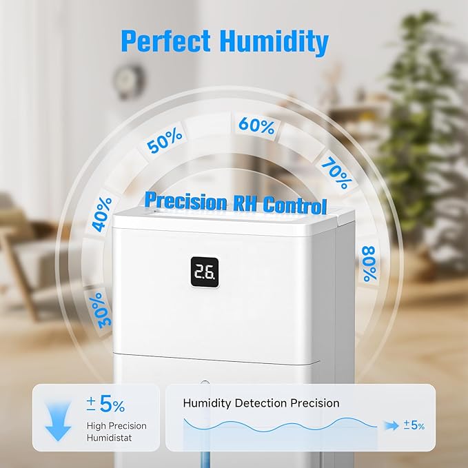 25 Pint Dehumidifier for Basement, Quiet Dehumidifier - Image 4