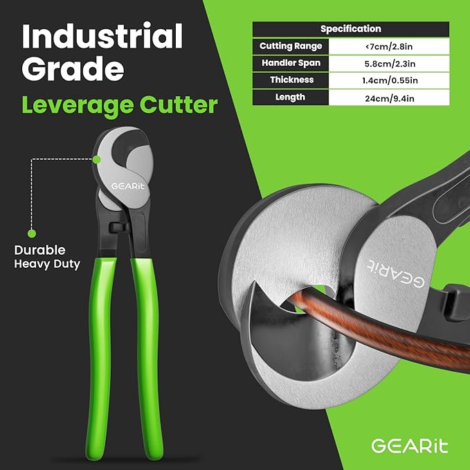 GEARit 8 Gauge Ground Wire Kit, All-in-One Kit: Crimping Tool, 15 Lugs - Image 2