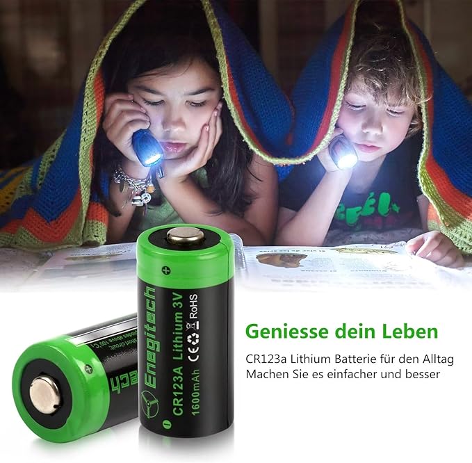 Enegitech CR123A 3V Lithium Battery, 123 3 Volt Lithium Battery, - Image 5