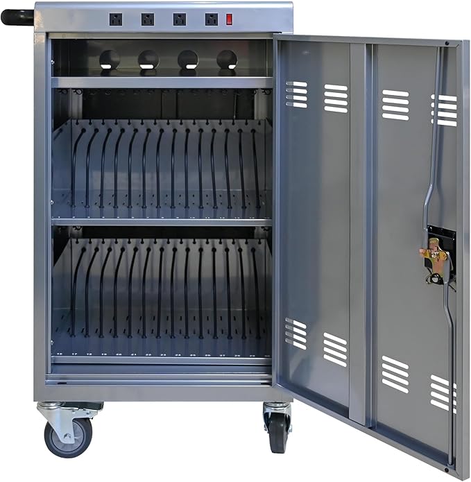 35 Device Charging Cart for Laptops and Tablets Up to 16.3-inch, Mobile by Unknown