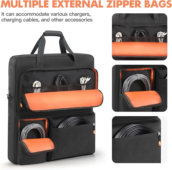 Padded Solar Panel Carrying Case Compatible - Image 4