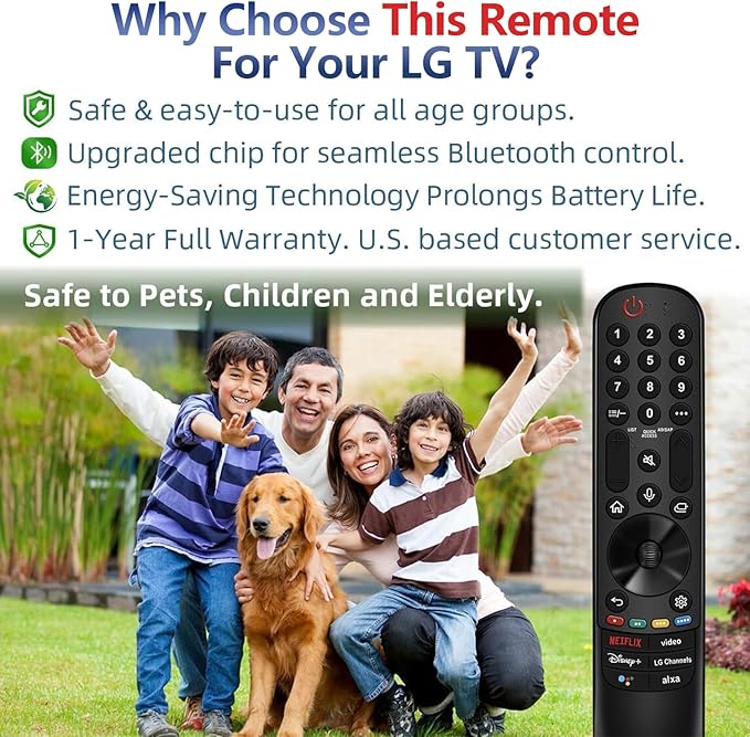 Replacement for LG TV Remote, for LG Magic Remote. 1-Year Warranty. - Image 3