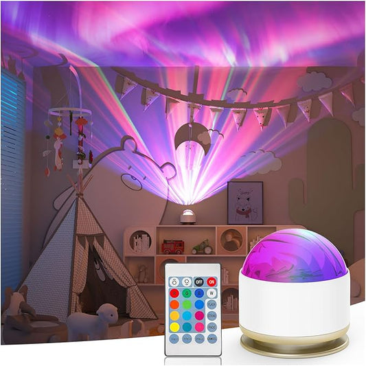 HUMIIEYE Northern Lights Projector, 13 Colors Aurora Night Light Projector by HUMIIEYE