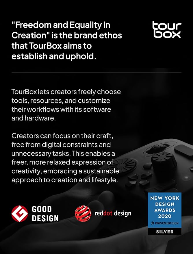 TourBox NEO - Customizable Editing Controller, Video Photo Color Grading Speed - Image 9