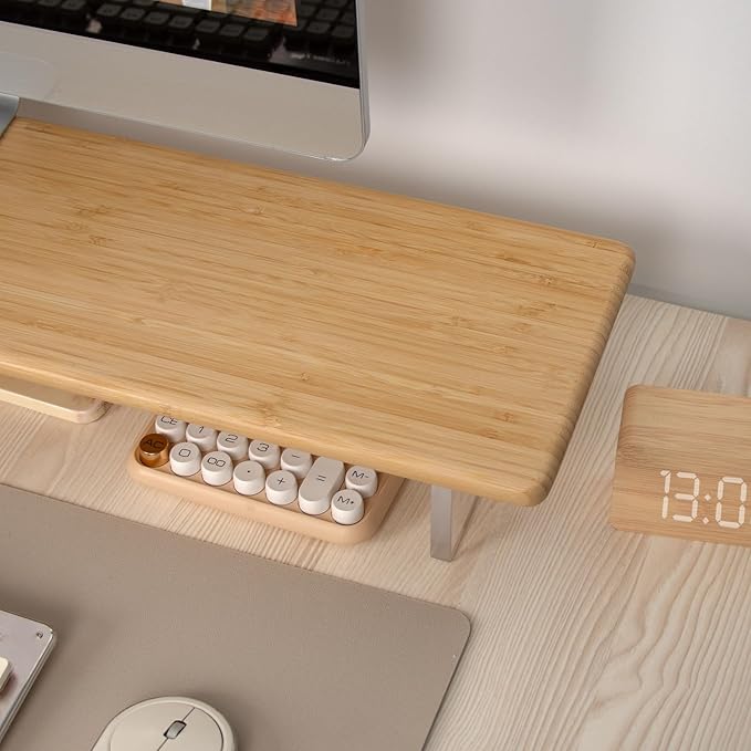 ROCDEER Bamboo Monitor Stand Riser - Image 6