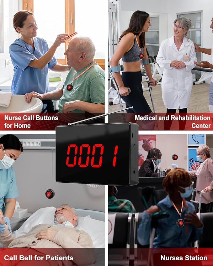CallToU Wireless Calling System Customers Patient Pager System 1 Display - Image 2