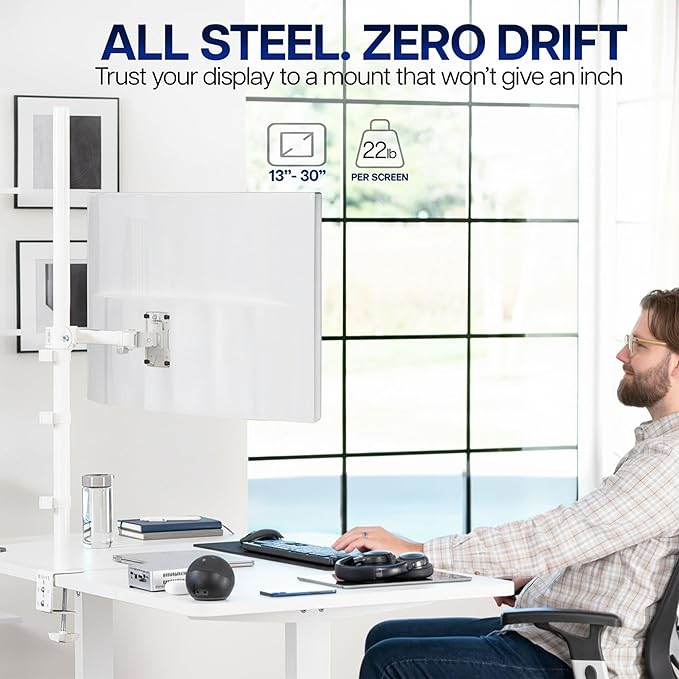 VIVO Extra Tall Single Monitor Desk Mount Stand - Image 2