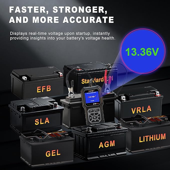 Acclope BT60 Pro Car Battery Tester, Digital Analyzer - Image 7