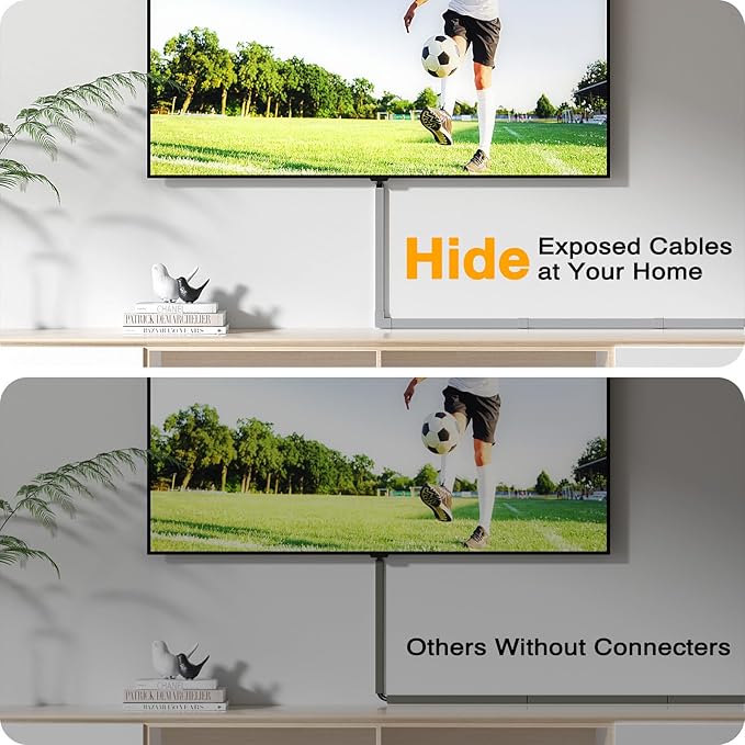 Delamu 157in Cord Hider, Cord Cover Wall Cable Management, Paintable Wire Cover - Image 4