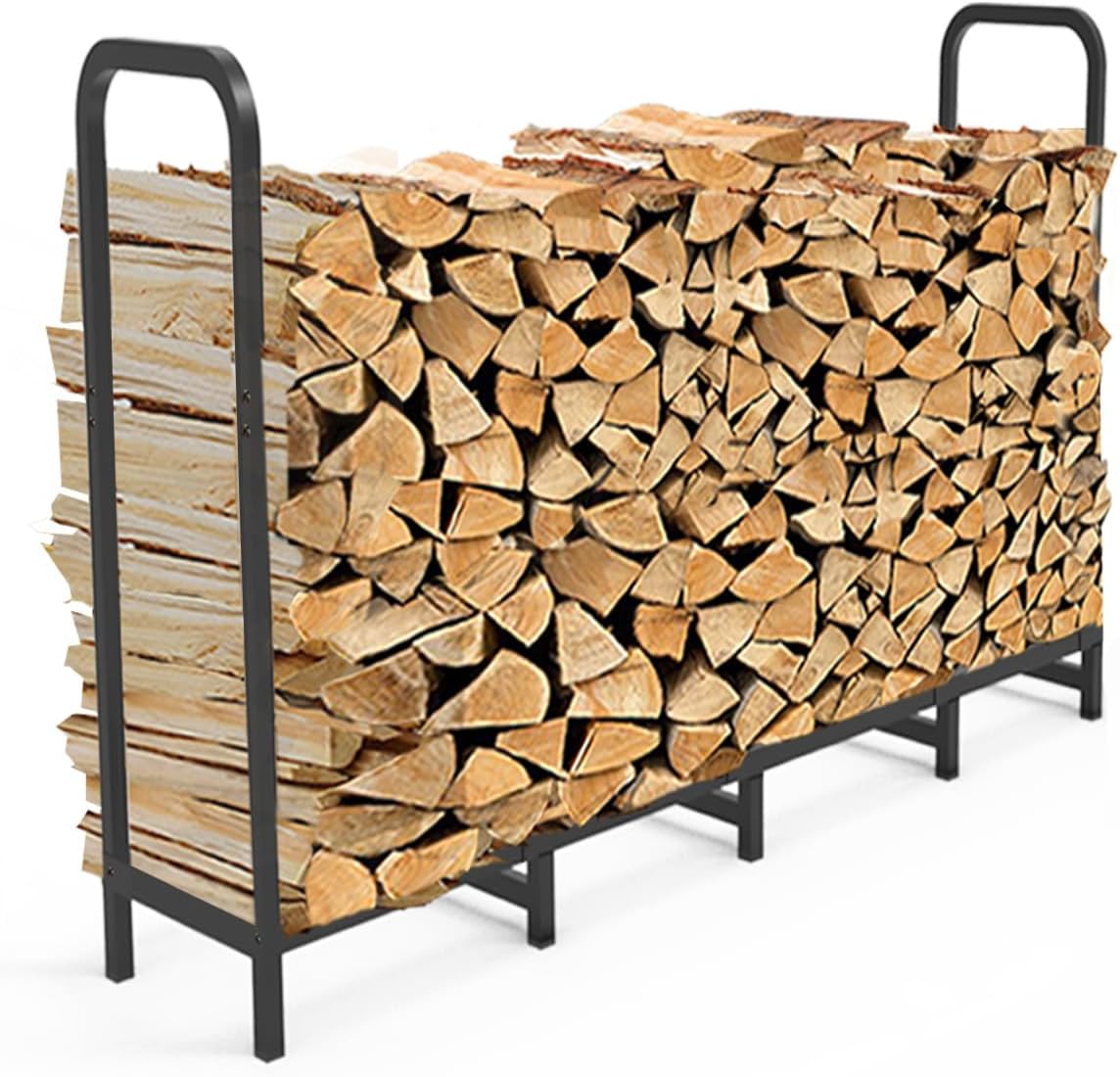 5.3ft firewood rack holder, adjustable heavy duty fire, main product view