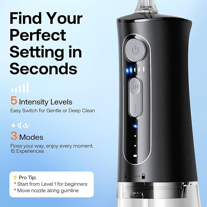 Bitvae Water Dental Flosser for Teeth, Cordless Water Teeth Cleaner Picks - Image 4