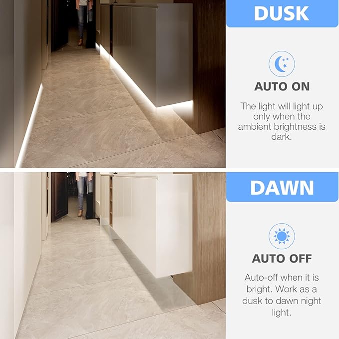 WOBANE White LED Strip Light, 16.4ft Motion Activated Light Strip - Image 2