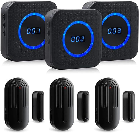Wireless Door Chime for Business When Entering Door Chimes When Door Opens for by SANJIEGuardSecurity