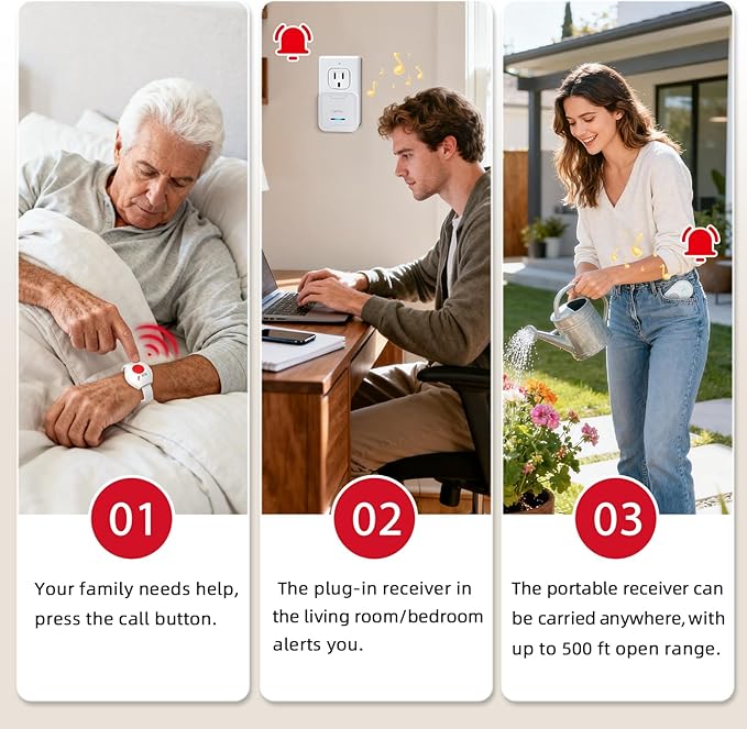 CallToU Wireless Caregiver Pager Call Button - Image 2