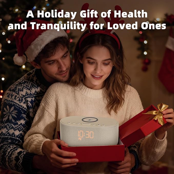 Sound Machine Alarm Clock for Bedrooms: Bluetooth 10W Stereo Sound Speaker - Image 3