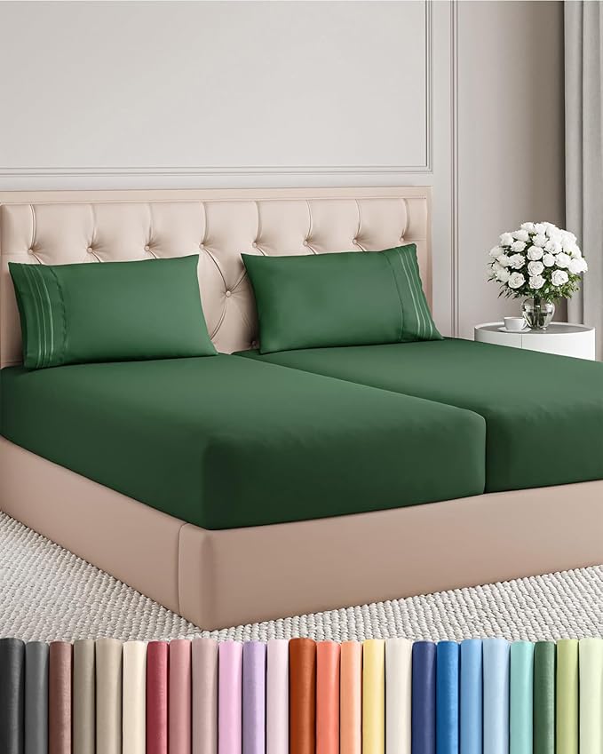 Split King Size 5 Piece Sheet Set by CGKUnlimited