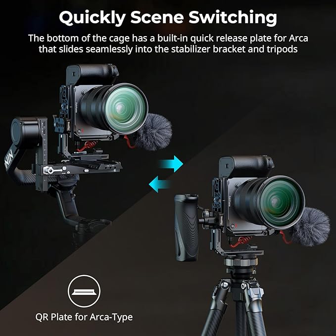 SmallRig Camera Cage for Sony FX2, HawkLock Quick Release FX2 Cage - Image 4
