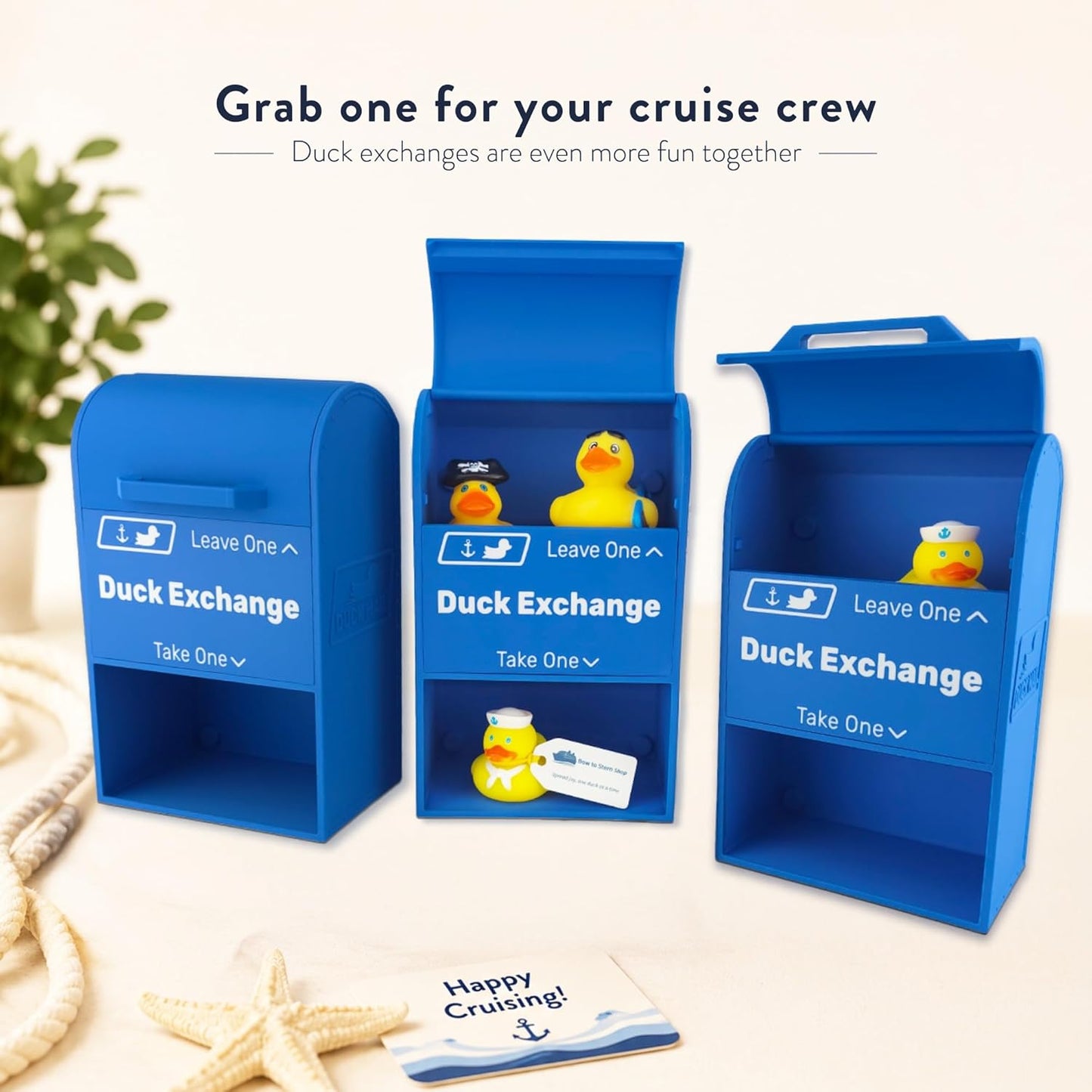 Duck Exchange Mailbox for Cruise Doors, Magnetic Leave a Duck Take a Duck Box, Cruise Cabin Door Decoration