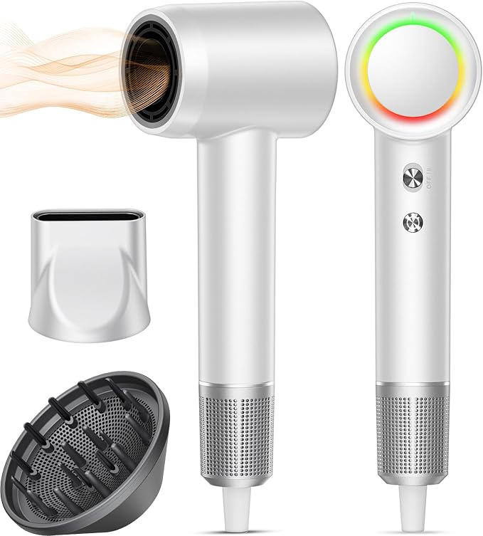 Hair Dryer, 160000 RPM Professional High-Speed Blow Dryer 500 Millions Negative by AlloomProfessionalHairDryer