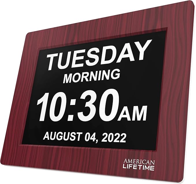 American Lifetime 【New 2023】 Dementia Clock Large Digital Clock by AmericanLifetime