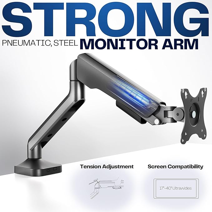 VIVO Heavy Duty Ultrawide Monitor Tension Arm - Image 3