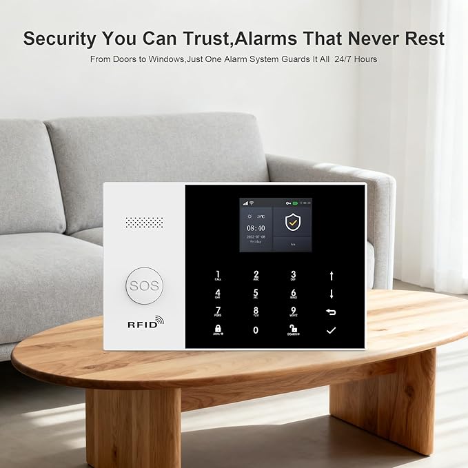 PGST WiFi Alarm System for Home Security, Motion Detector, SOS Button, APP - Image 2