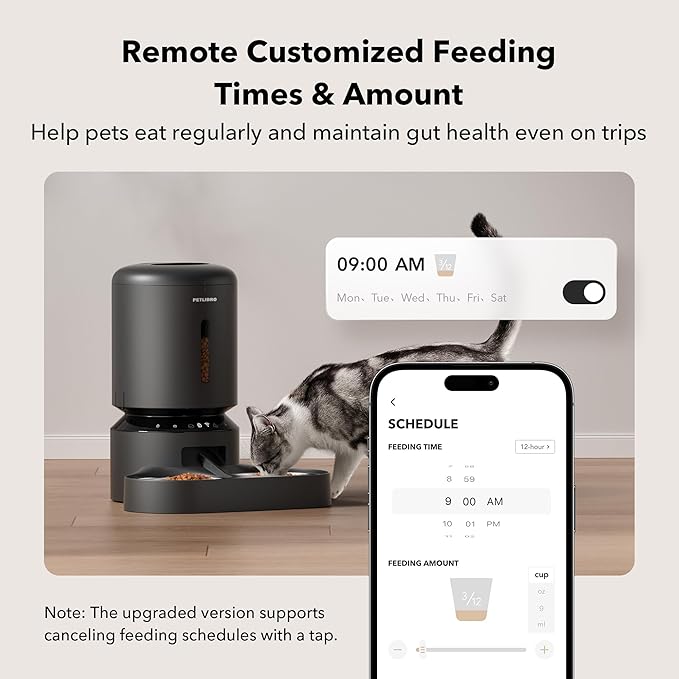PETLIBRO Automatic Cat Feeder for 2 Cats, 5G&2.4G WiFi Pet Feeders, 5L - Image 3