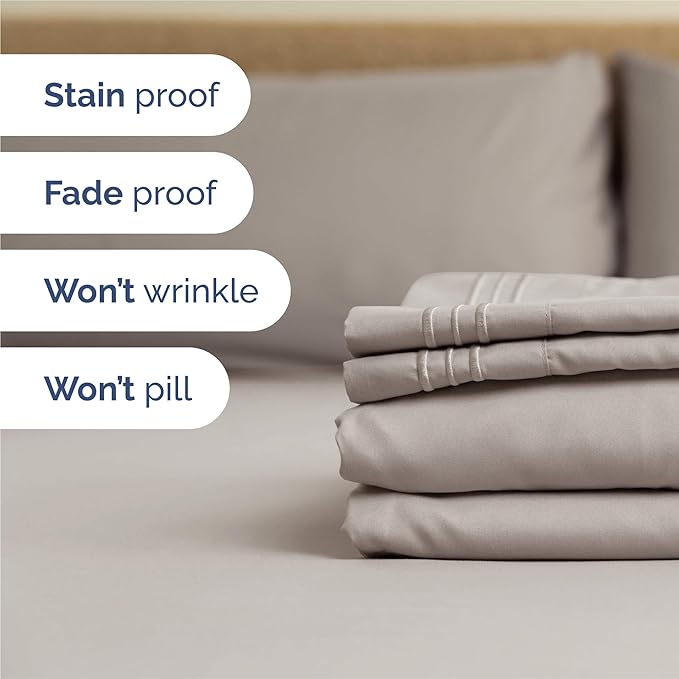 King Size 4 Piece Sheet Set - Image 5