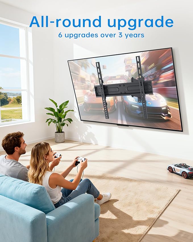 Full Motion TV Wall Mount for Most 32-55 inch TVs up to 66 lbs, Tilt - Image 7