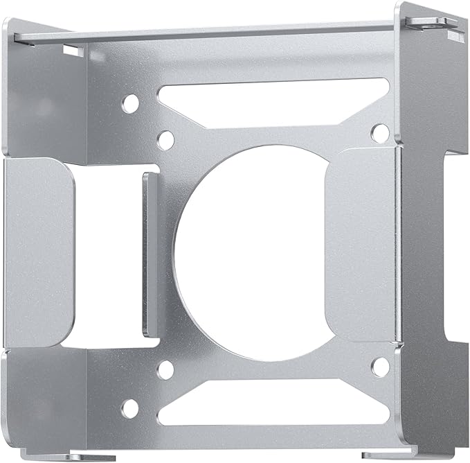 Fasgear Mac mini M4 Vesa Mount Pure Aluminum, Under Desk Mounting Bracket by Fasgear