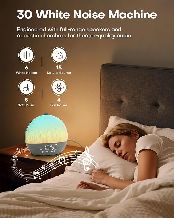 Zelaclock Sunrise Alarm Clock, Sunlight Alarm Clocks - Image 4