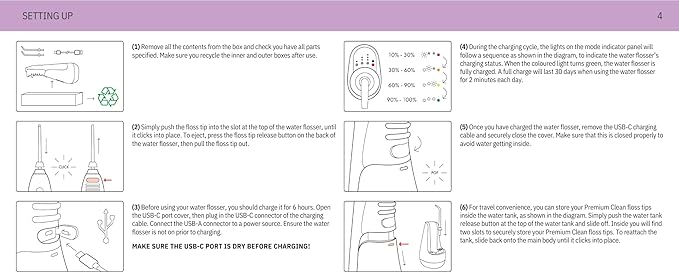 Ordo Water Flossers for Teeth, Cordless IPX7 Waterproof Oral Irrigator - Image 9