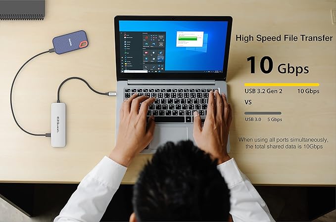 EZQuest USB C Hub Docking Station 7 in 1 - Image 6