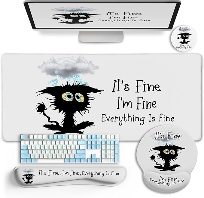 LIMKRIAN Desk Mat Set, Large Gaming Mouse Pad by LIMKRIAN