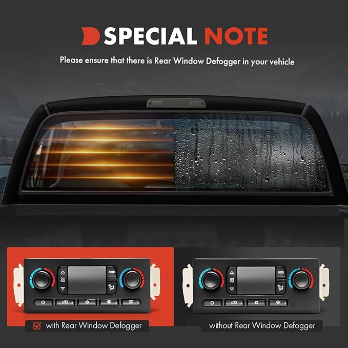 A-Premium Automatic Climate Control Module A/C & Heater Control Panel Compatible - Image 5